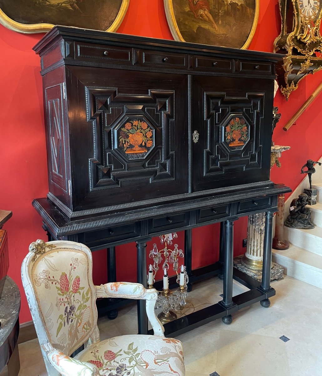 Cabinet Allemand XVIIe ébène