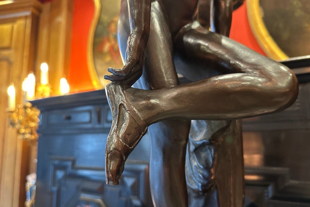 Bronze - Femme Nue à La Sandale - H. Kaufmann-photo-4