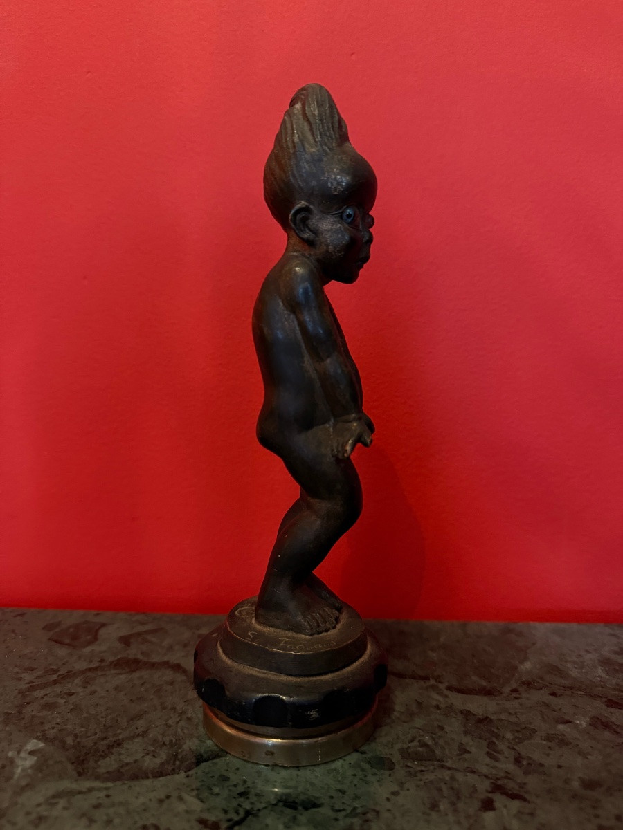 Bronze Radiator Cap Le Faguays-photo-4