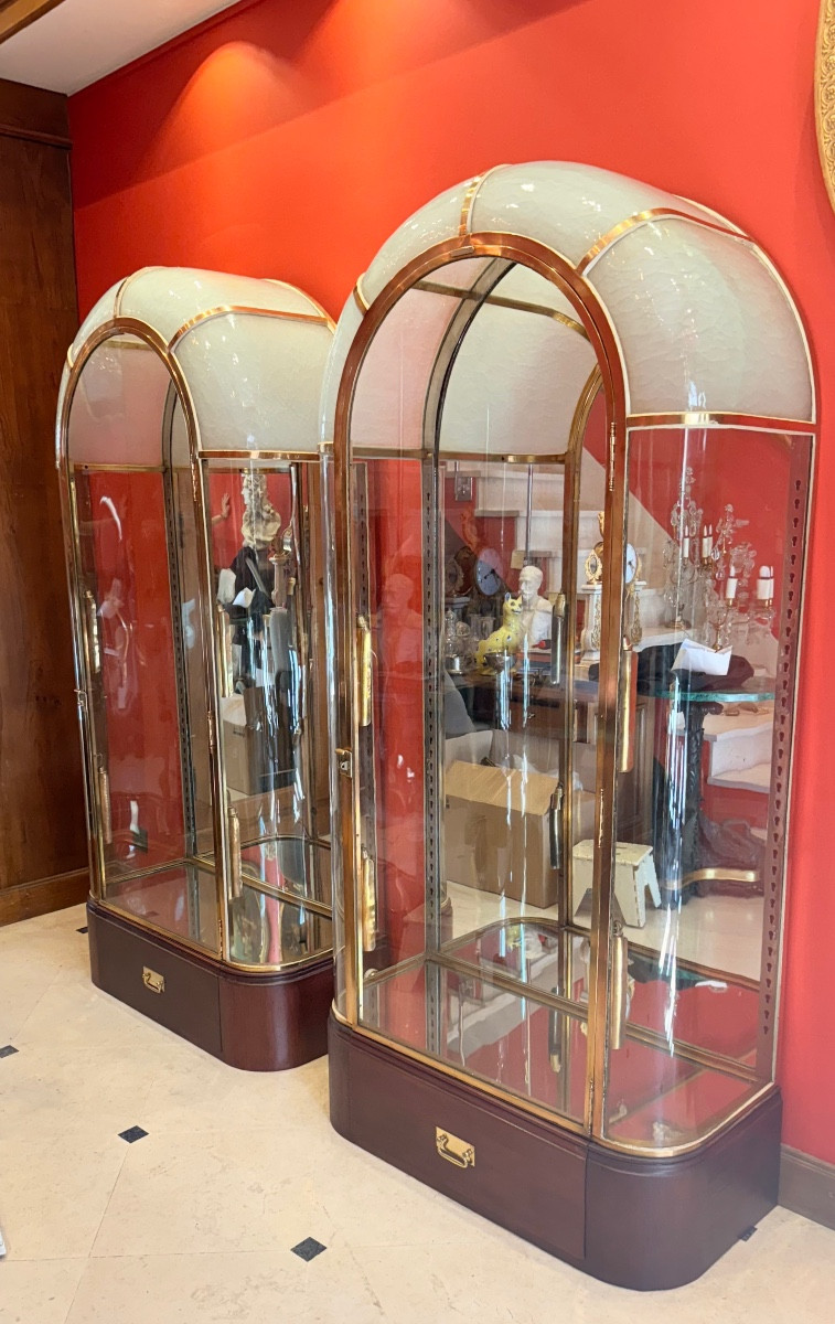 Paire vitrine art deco 