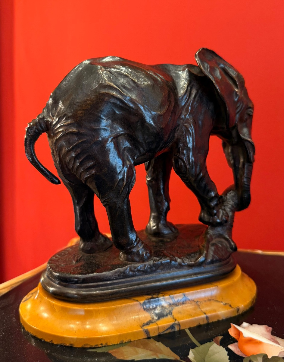 BARYE FILS - Bronze Elephant-photo-4