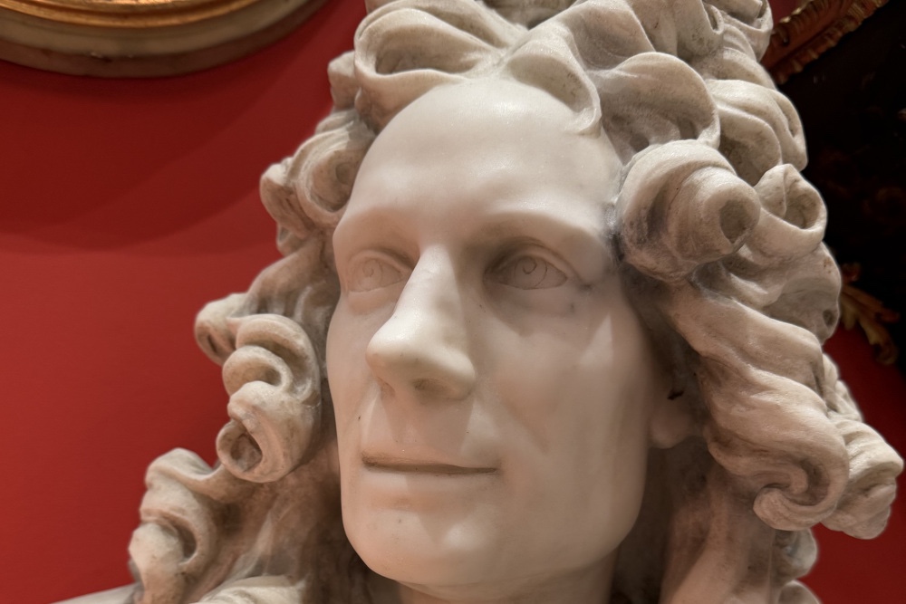 Buste de Corneille Van Cleve, marbre, XIXème -photo-3