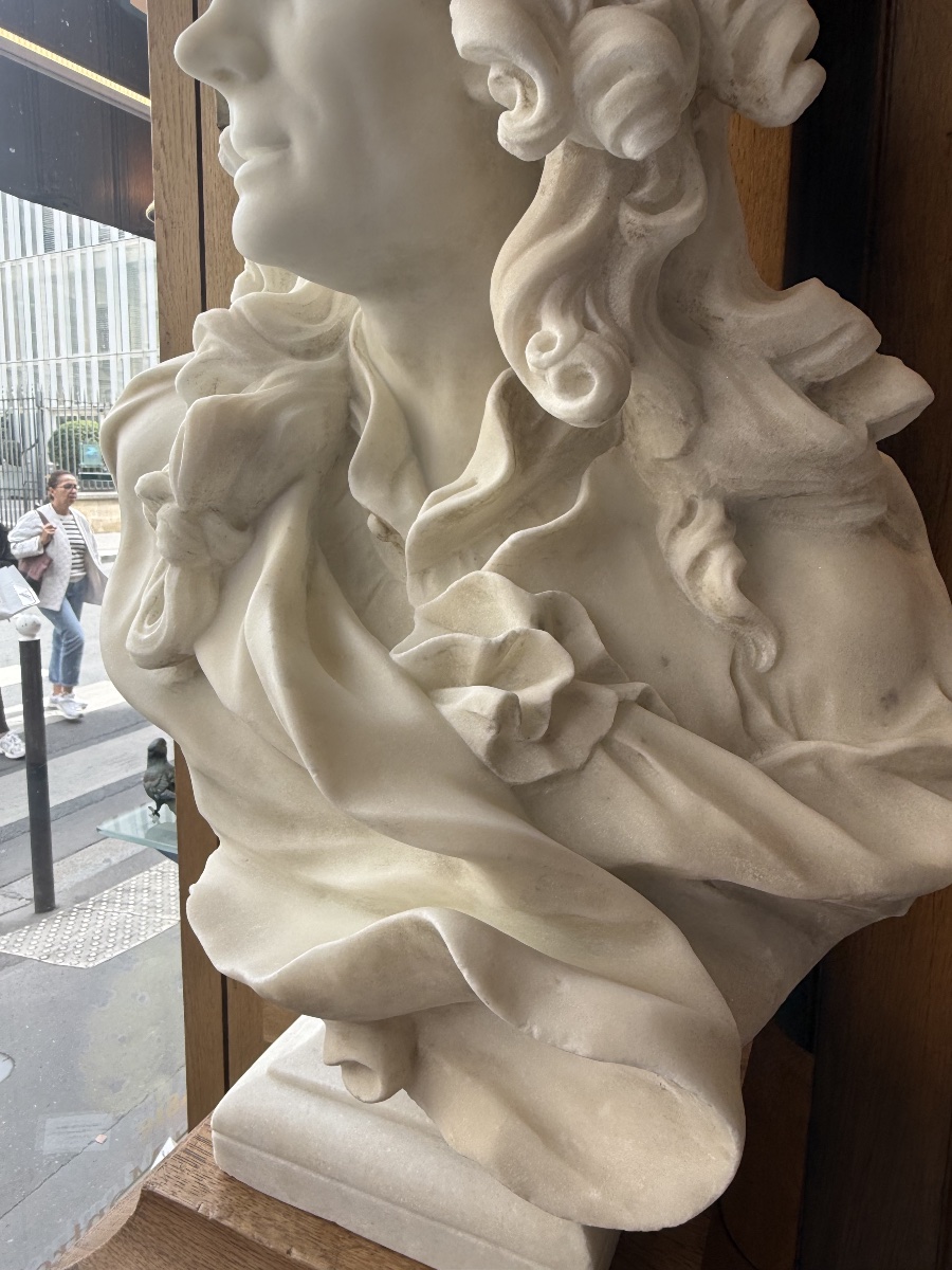 Buste de Corneille Van Cleve, marbre, XIXème -photo-2