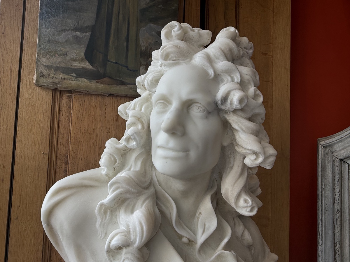Buste de Corneille Van Cleve, marbre, XIXème -photo-4