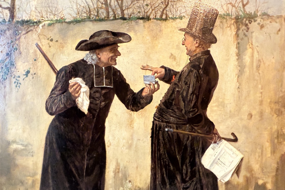 Leo Hermann (1853-1927), A bouts d'arguments,  huile sur bois,  1875-photo-3