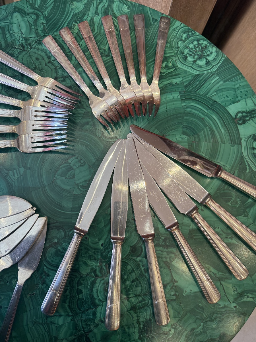 Christofle Silver-plated Cutlery Set, -photo-2