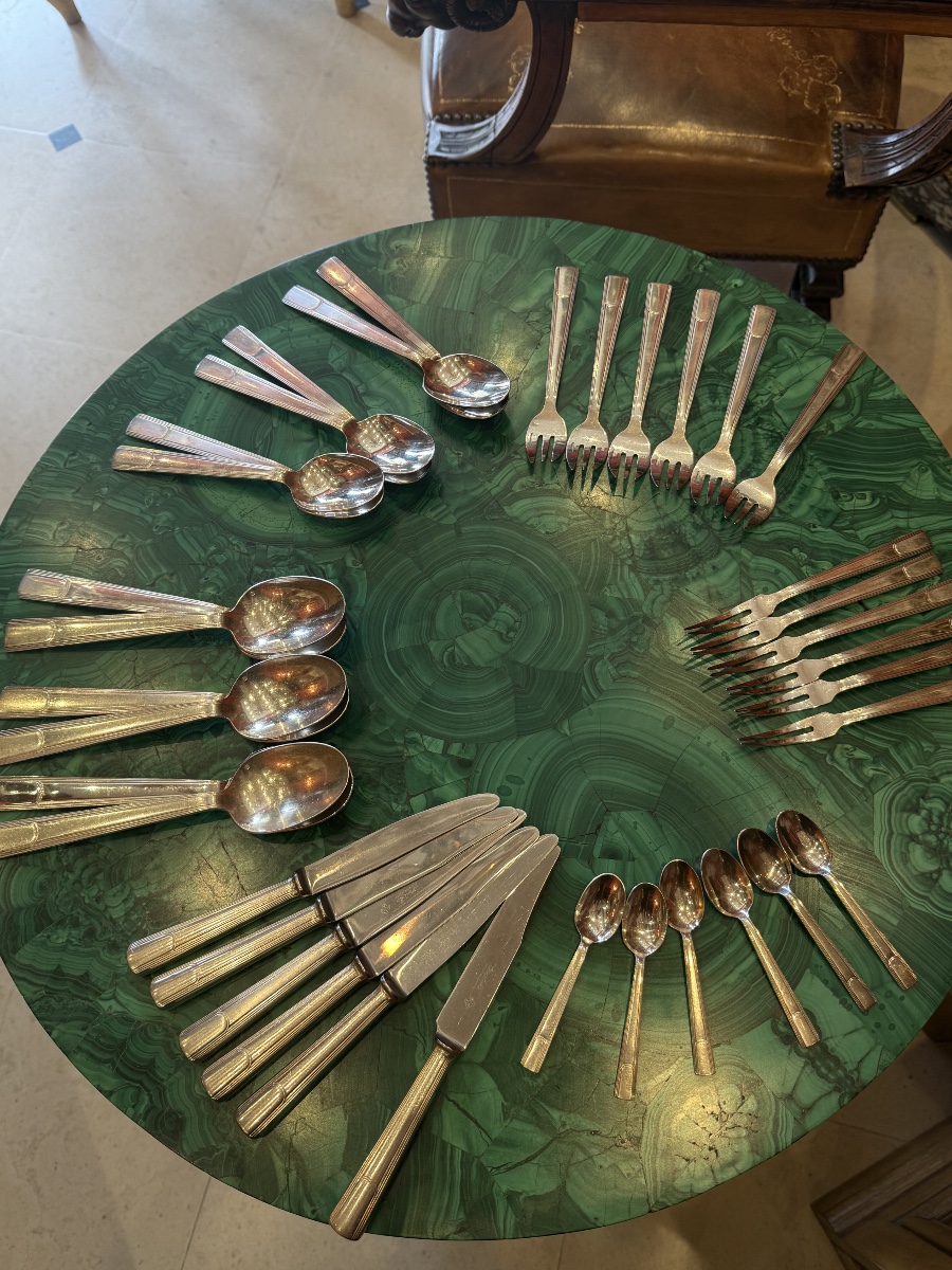 Christofle Silver-plated Cutlery Set, -photo-3