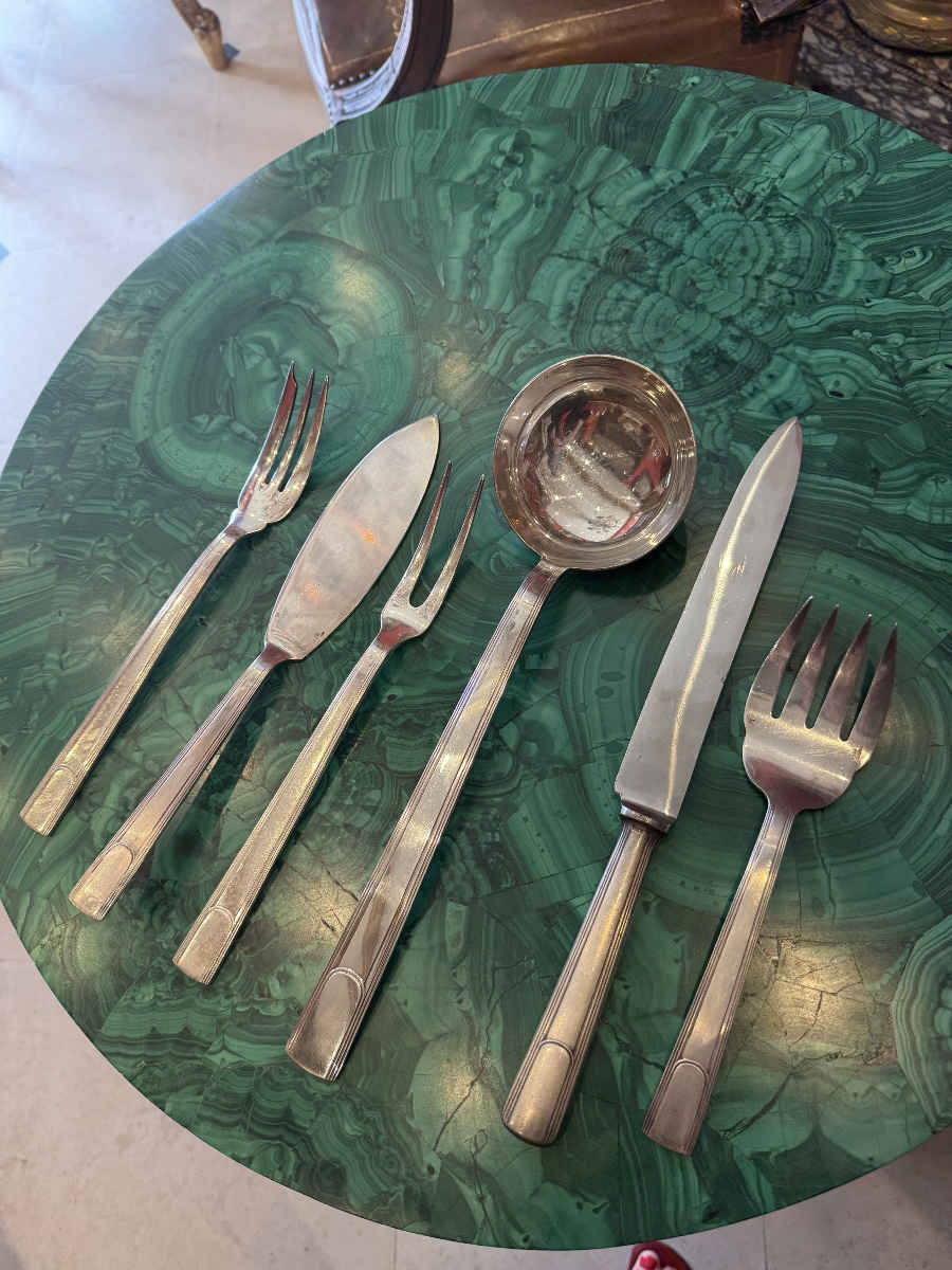 Christofle Silver-plated Cutlery Set, -photo-4