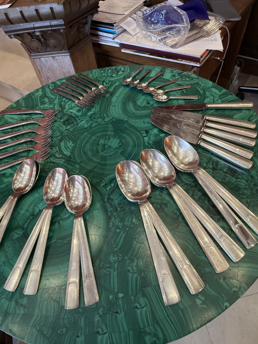 Christofle Silver-plated Cutlery Set, 
