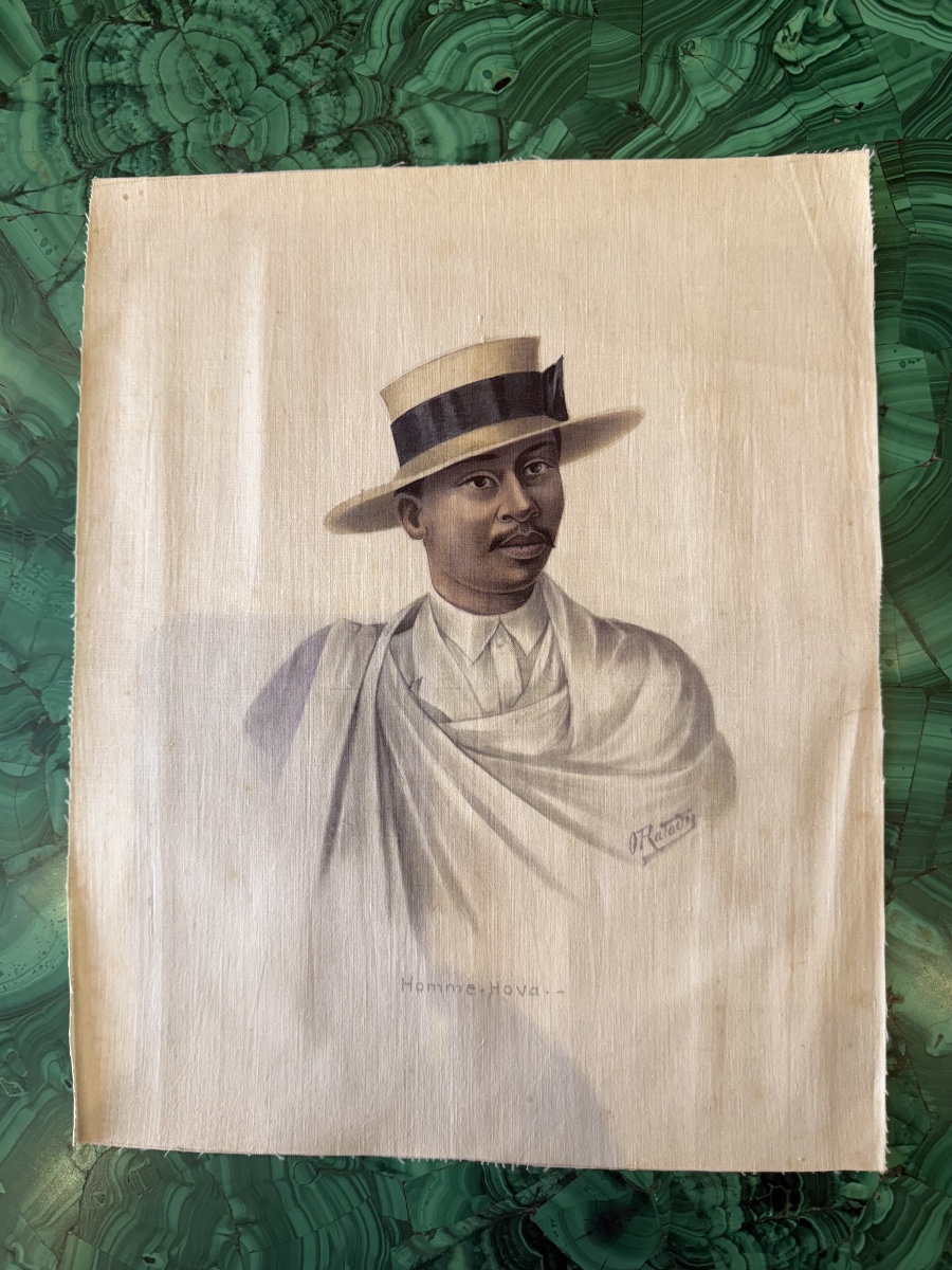 Olivier RATODY (RATODIARIVONY 1894 ), Suite d'aquarelles sur soie-photo-4