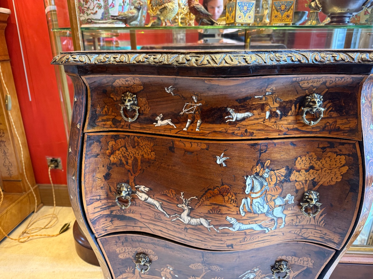 Commode Lombardie, début XIXème siècle-photo-2