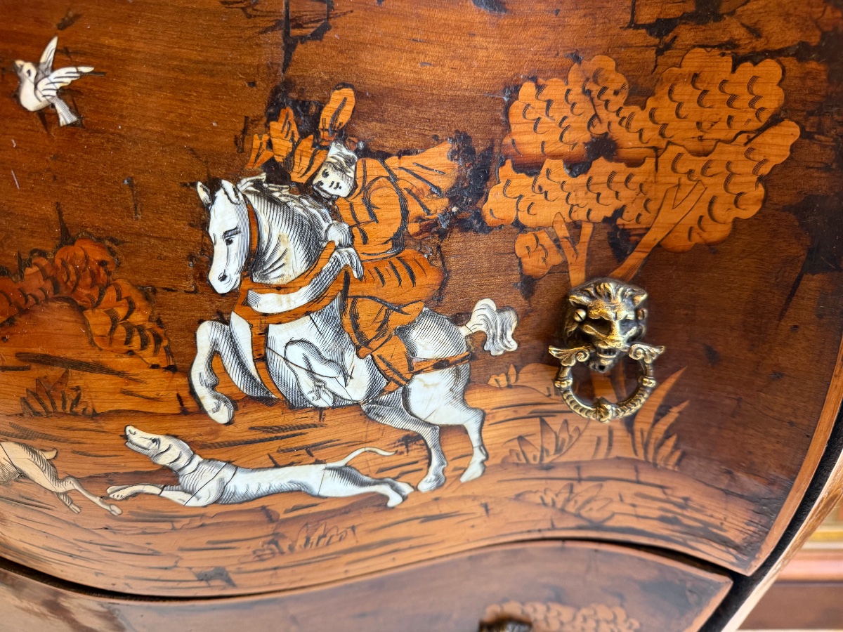 Commode Lombardie, début XIXème siècle-photo-3