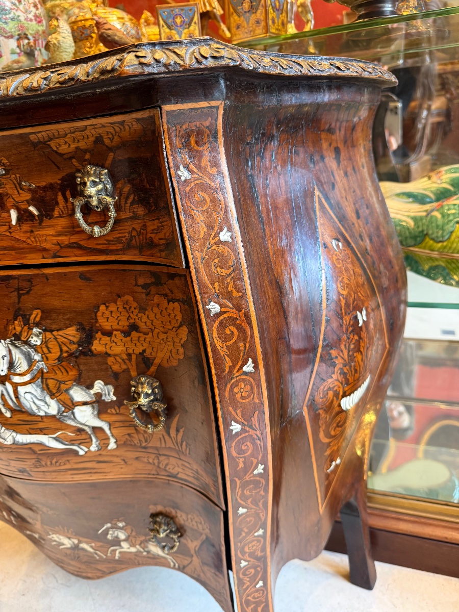 Commode Lombardie, début XIXème siècle-photo-2