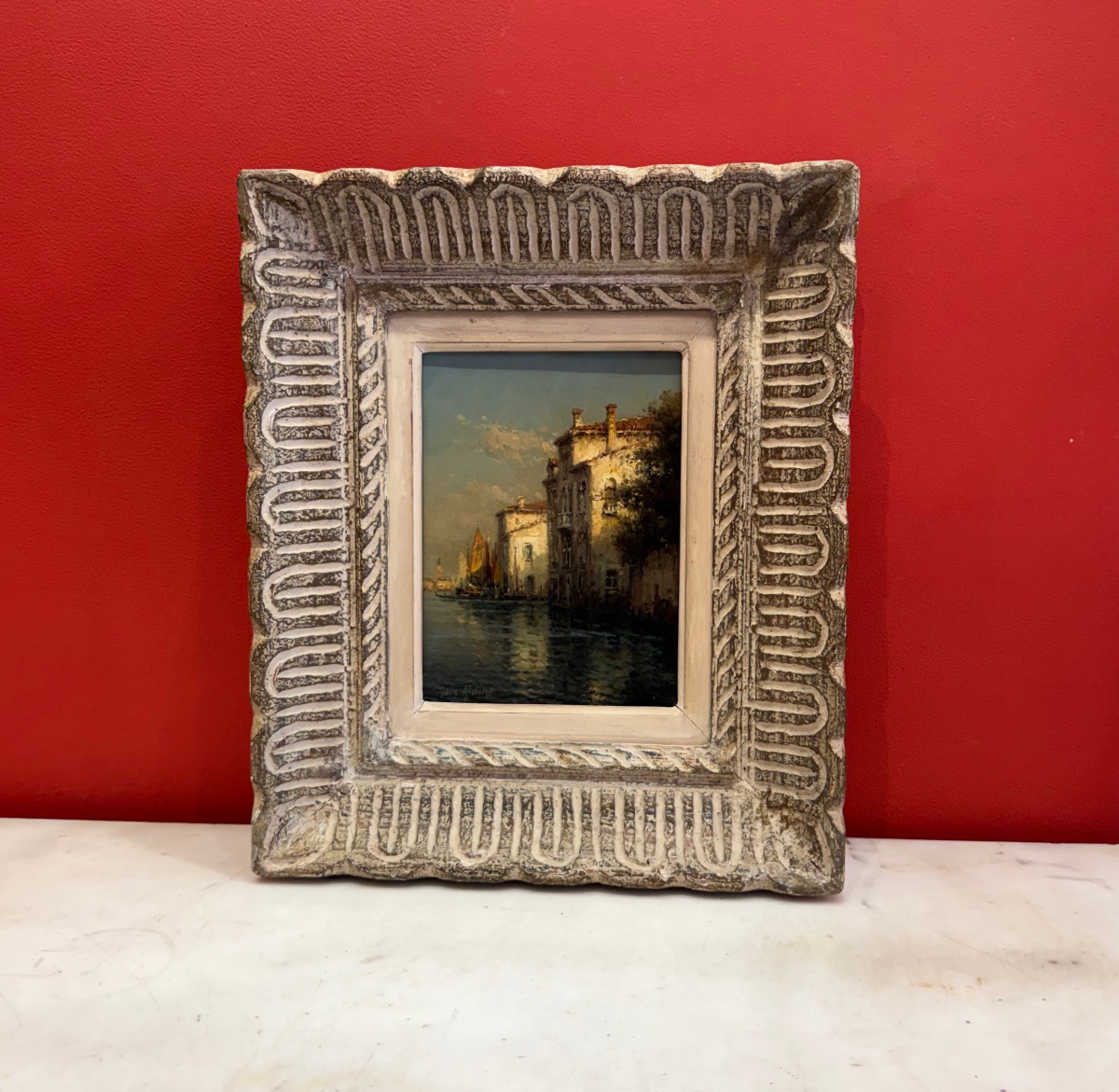 Painting: *veduta Venice*, Marc Aldine, 20th Century 