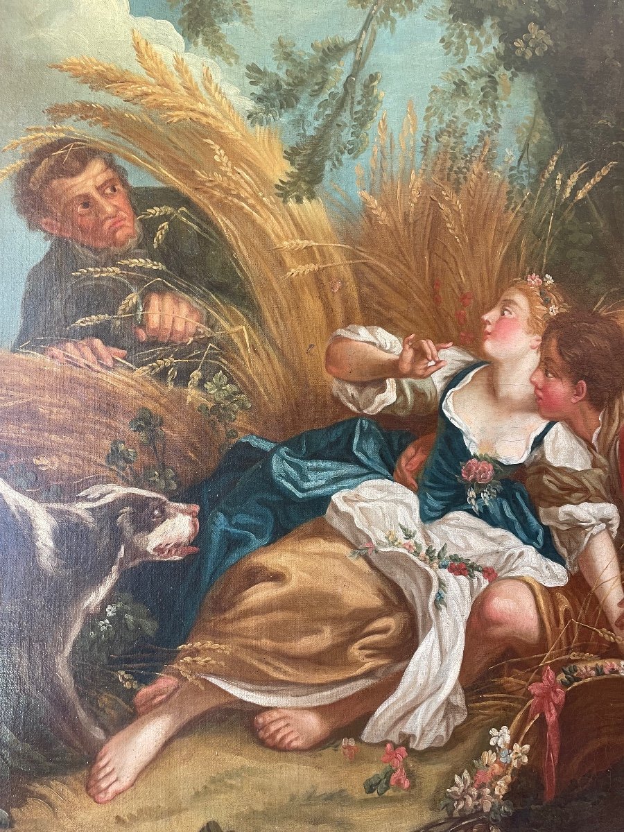Pair Of Gallant Scenes - Eighteenth-photo-3