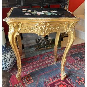 Louis XV Marble Marquetry Table (19th)