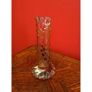 Vase Solifore Cristallerie Gallé
