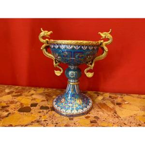 Decorative Bowl, Cloisonné Enamel, China, 19th Century 