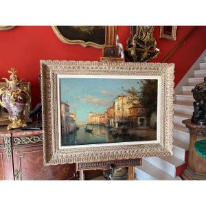 Oil On Canvas, Venice, Marc Aldine, 20th Century