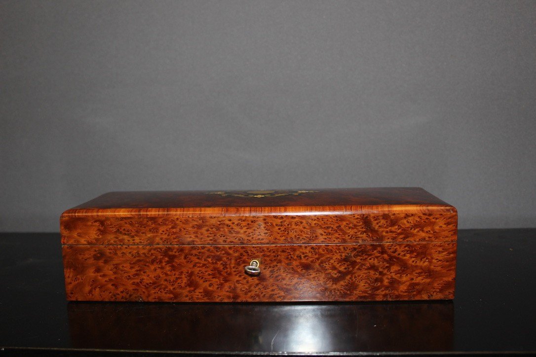 Napoleon III Jewelry Box In Marquetry-photo-1