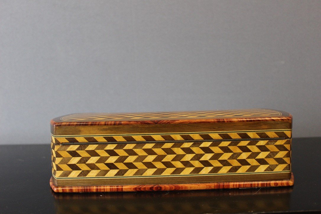 Napoleon III Style Jewelry Box In Marquetry-photo-3