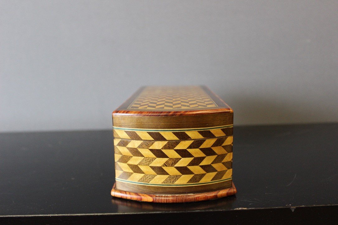 Napoleon III Style Jewelry Box In Marquetry-photo-4