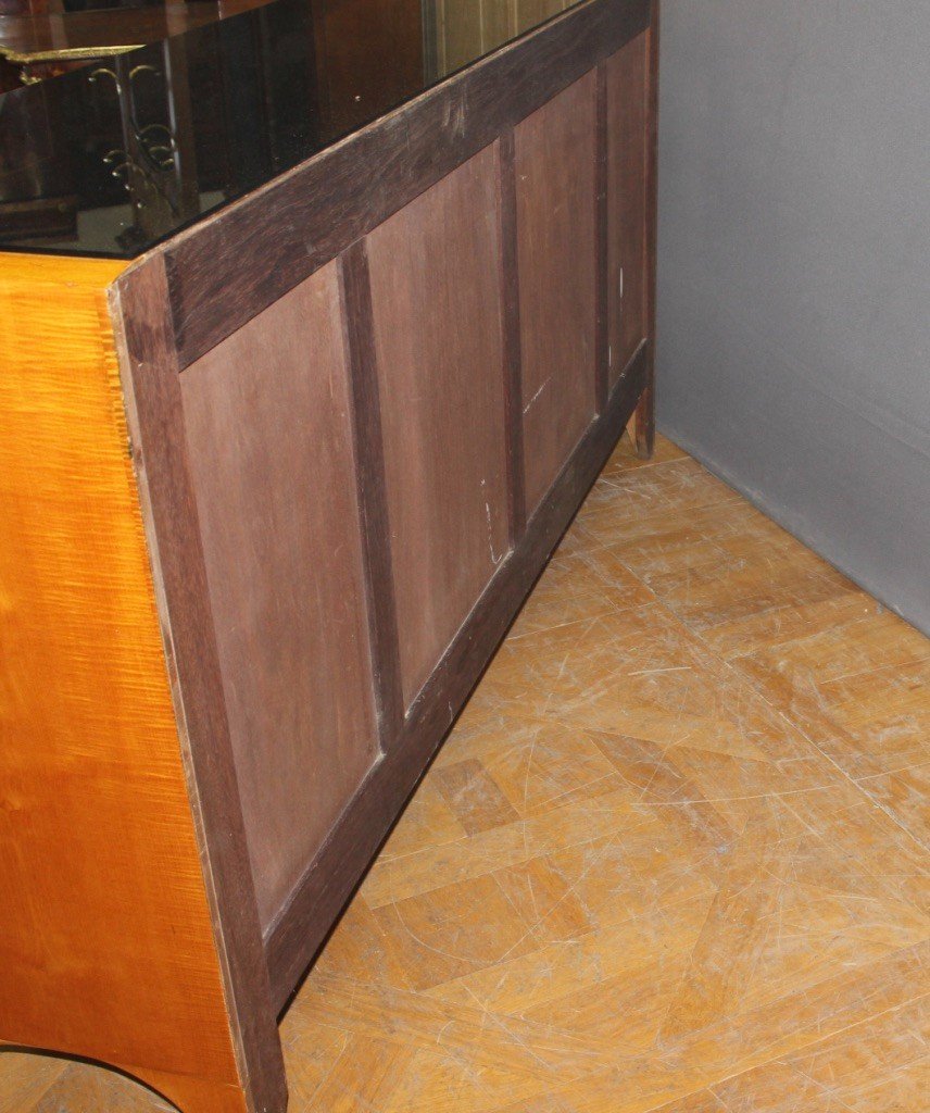 Enfilade d'époque Art Déco En Bois Clair Vers 1930-photo-2