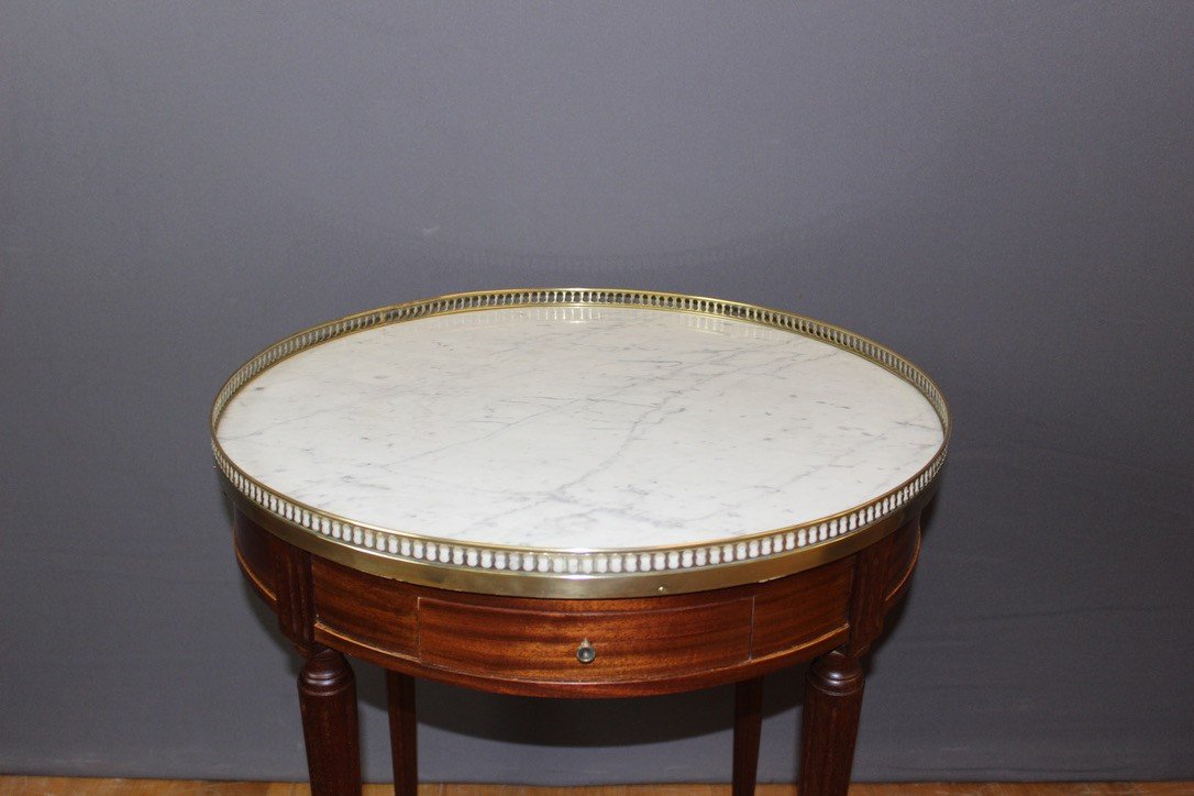Table Bouillotte De Style Louis XVI En Acajou Vers 1920-photo-6
