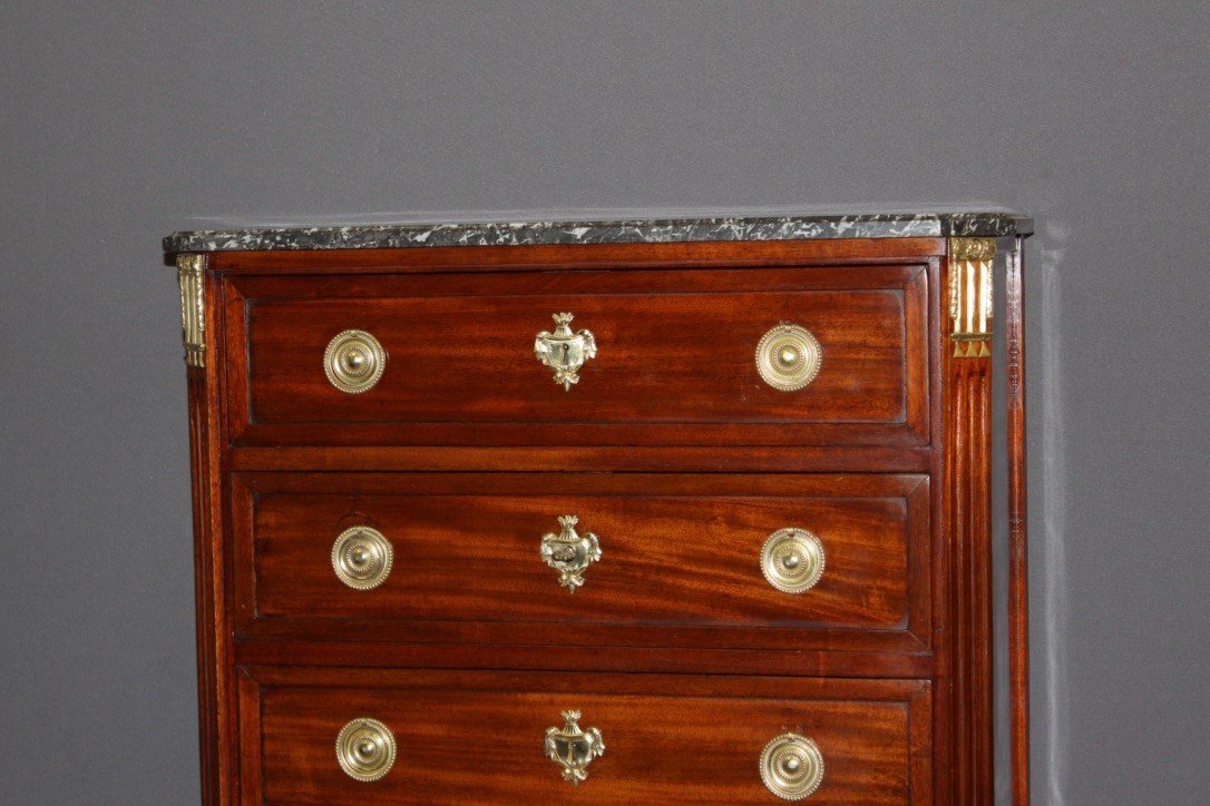 Semainier Louis XVI In Mahogany Late XVIII-photo-3