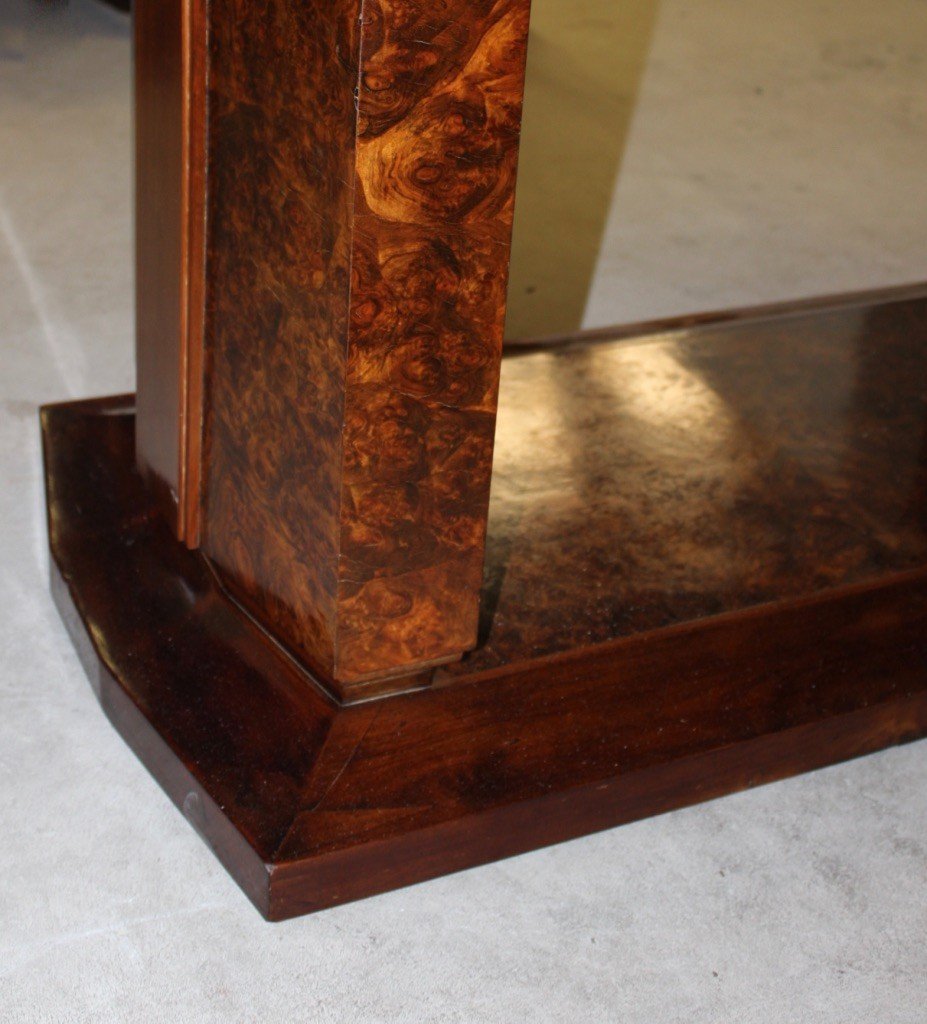 Art Deco Period Table In Mahogany And Elm Burl Circa 1930-photo-8