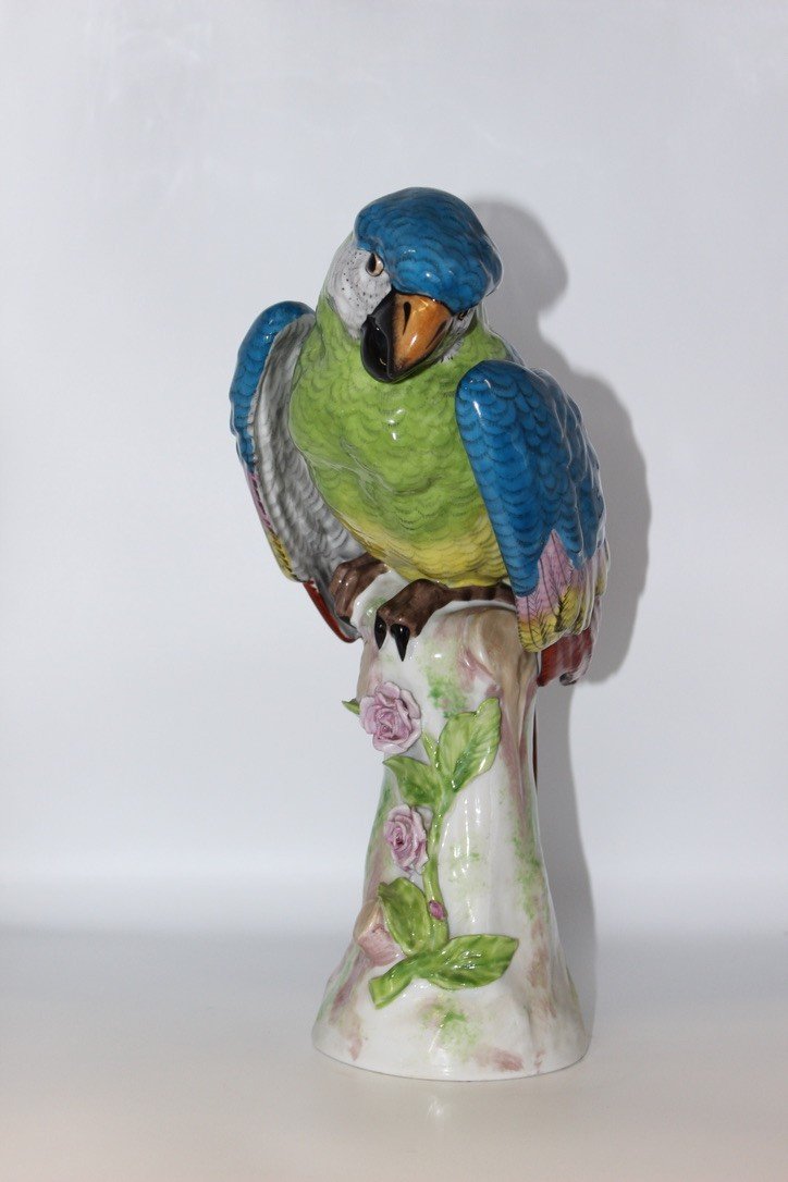 Porcelain Parrot In The Taste Of Meissen XX-photo-3
