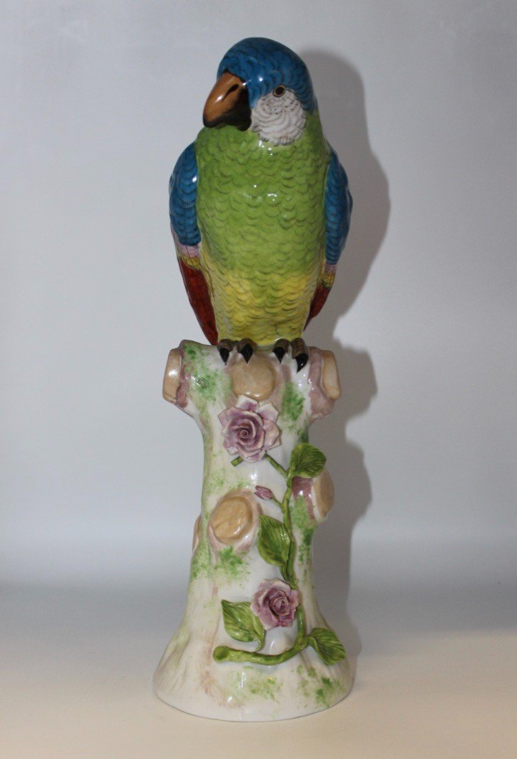 Porcelain Parrot In The Taste Of Meissen XX-photo-2