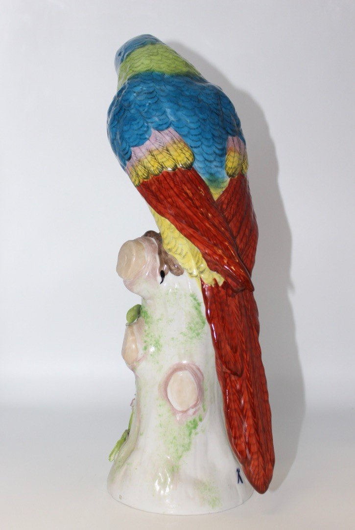Porcelain Parrot In The Taste Of Meissen XX-photo-3