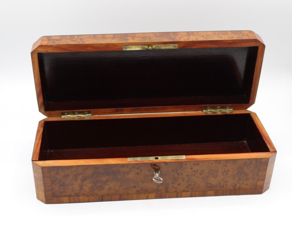 Coffret d'époque Napoléon III En Marqueterie Fin XIX-photo-2