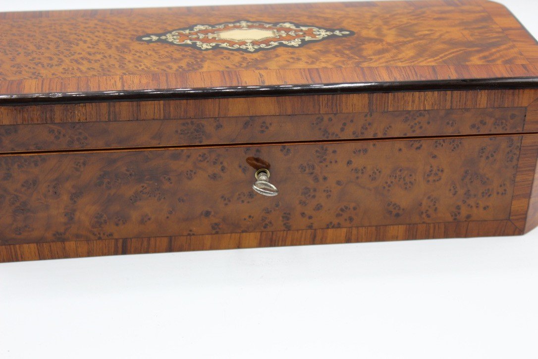 Coffret d'époque Napoléon III En Marqueterie Fin XIX-photo-7