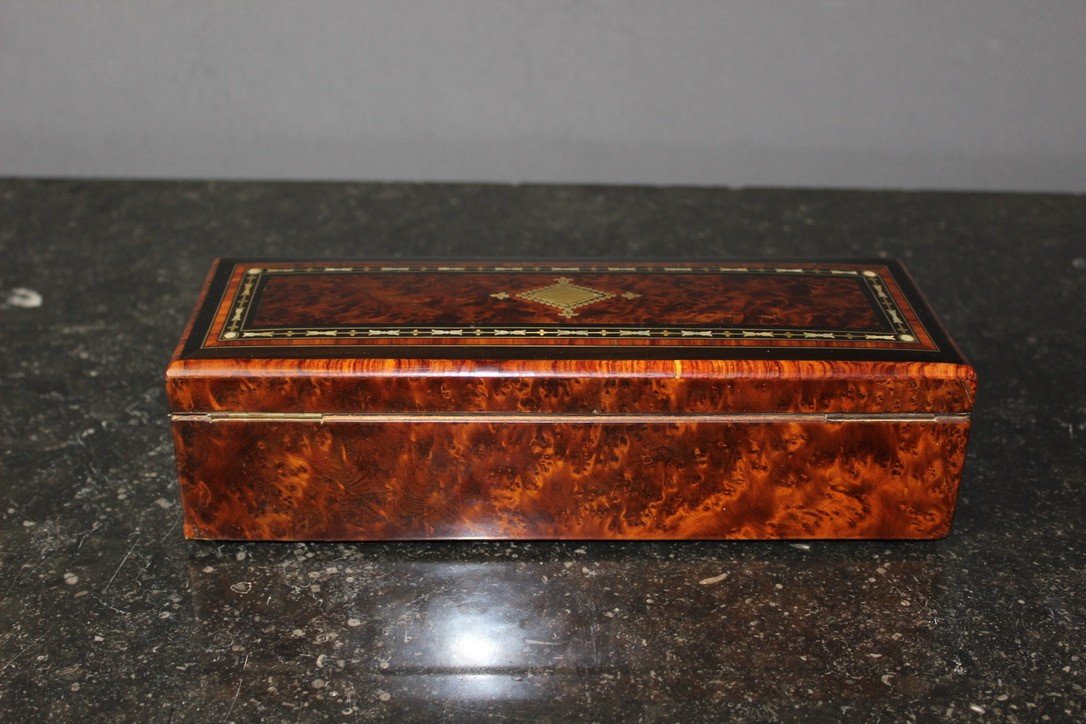 Napoleon III Period Jewelry Box In Marquetry Late 19th Century-photo-4