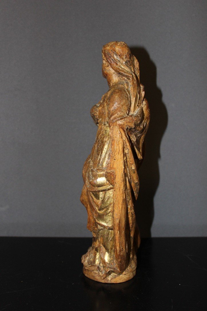 Saint In Linden Wood Late 18th Century-photo-1