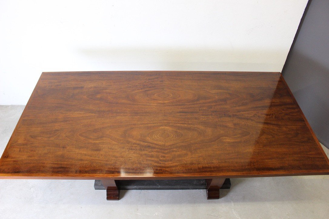 Art Deco Period Table In Mahogany And Marble Circa 1930-photo-7