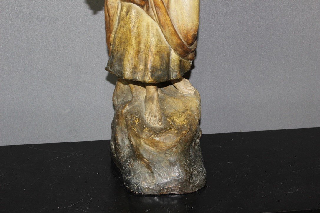 Polychrome Terracotta Sculpture By Sydan Published By Goldscheider-photo-4