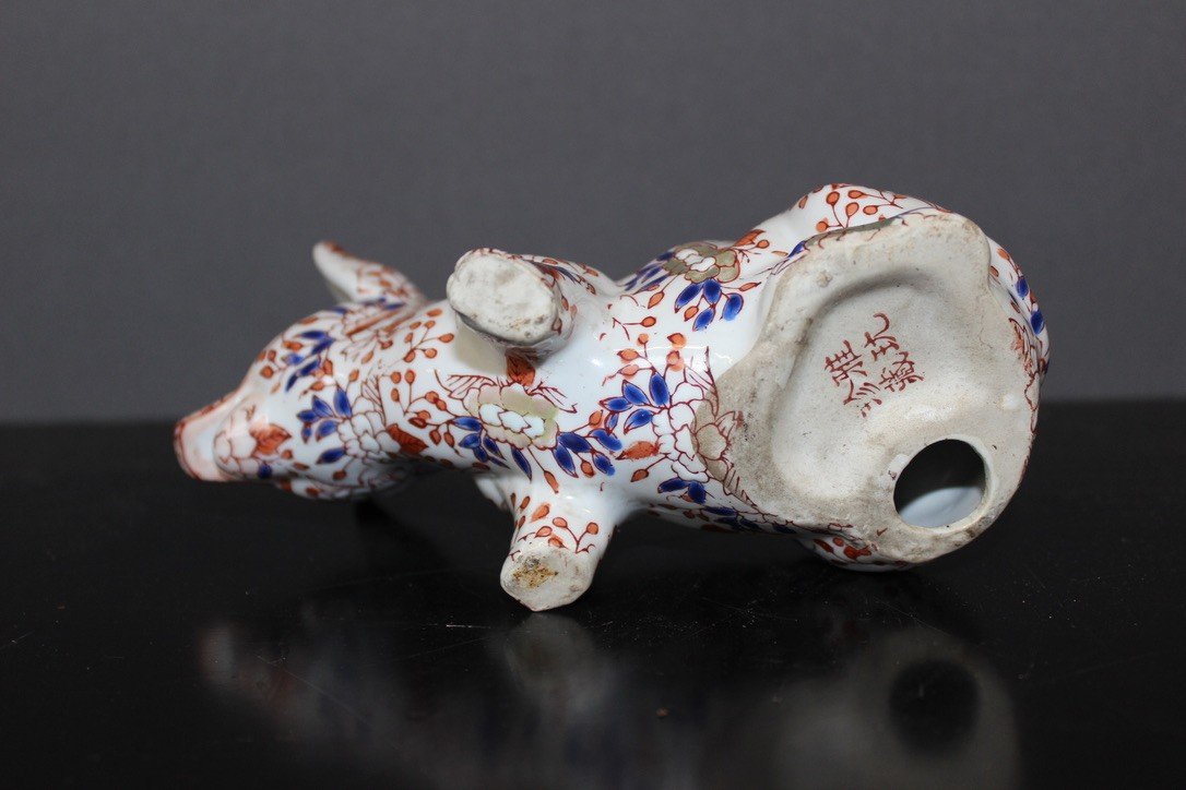 Cochon En Porcelaine Imari , Japon , Fin XIX -photo-4