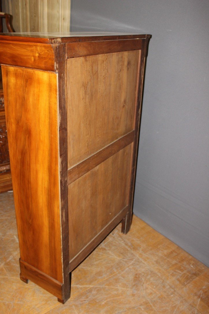 Louis Philippe Secretary In Walnut 19th Century -photo-5