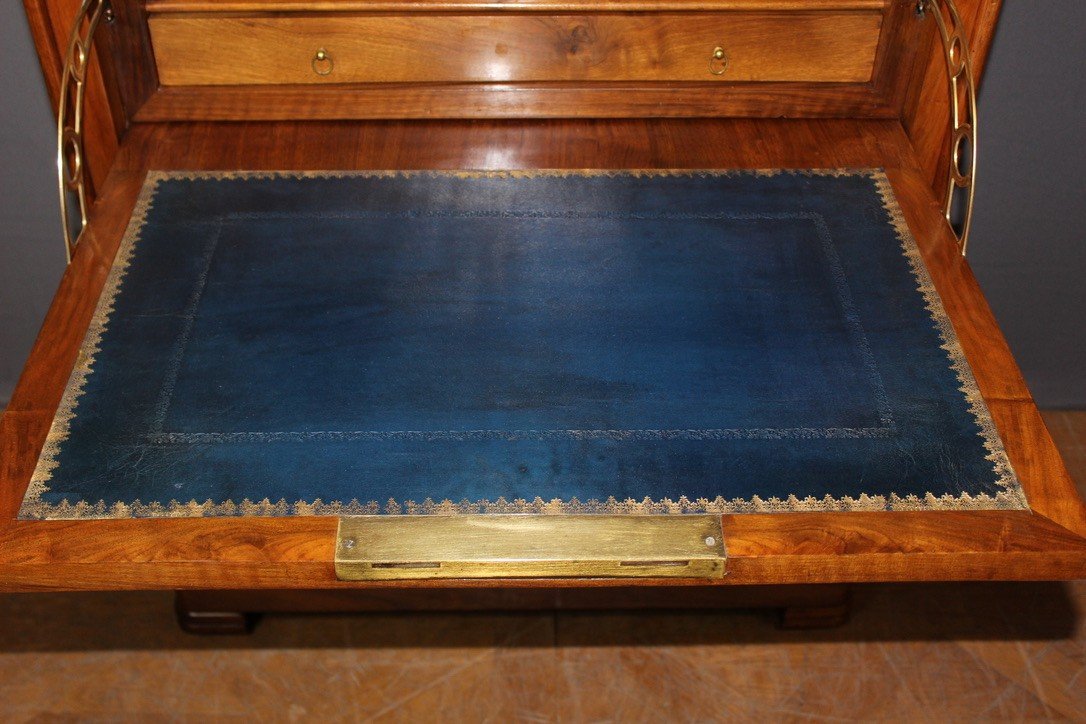 Louis Philippe Secretary In Walnut 19th Century -photo-6