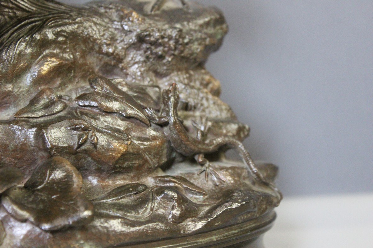 Bronze The Partridge And The Lizard By Arson XIX -photo-3