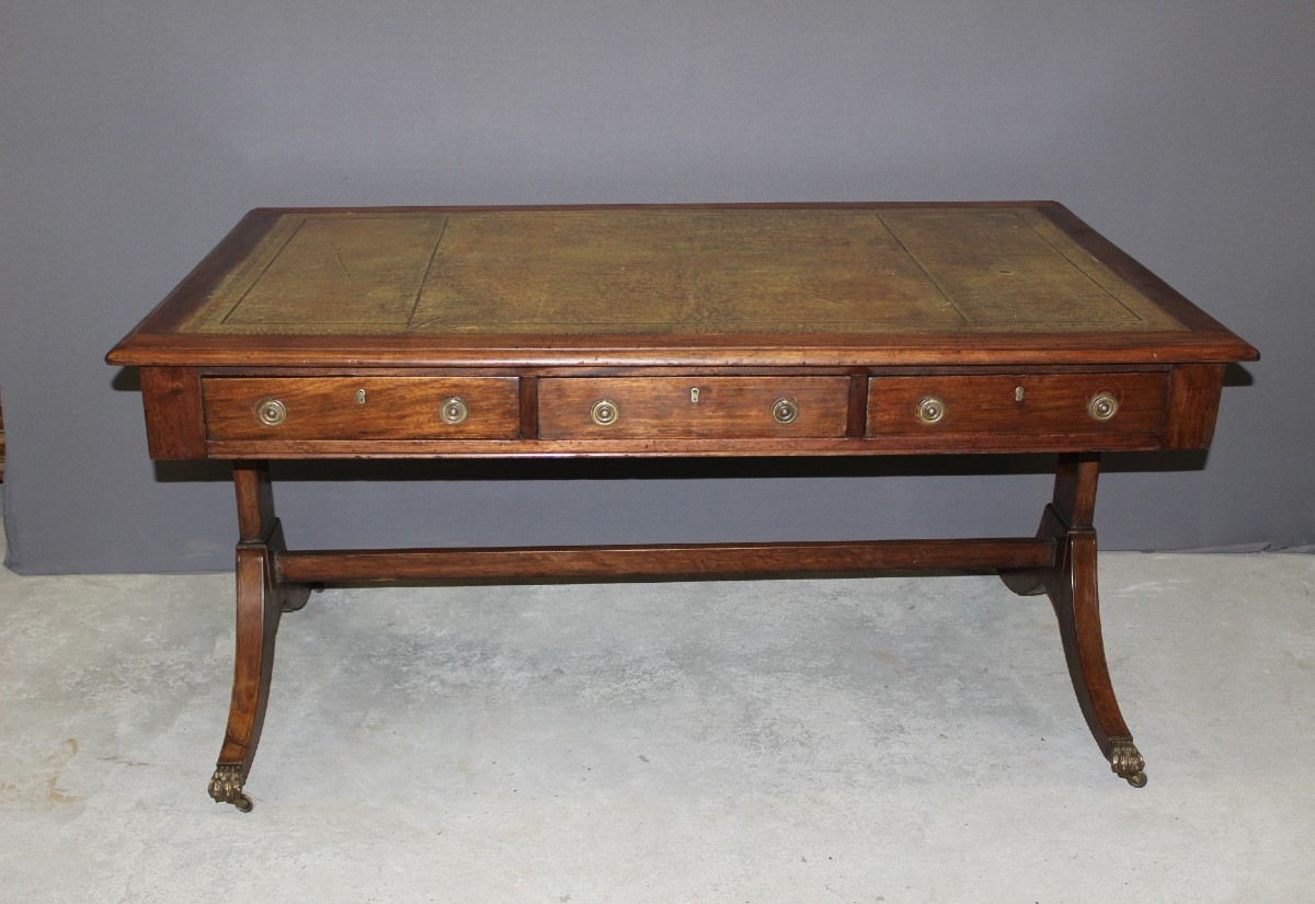 English Mahogany Desk Circa 1900