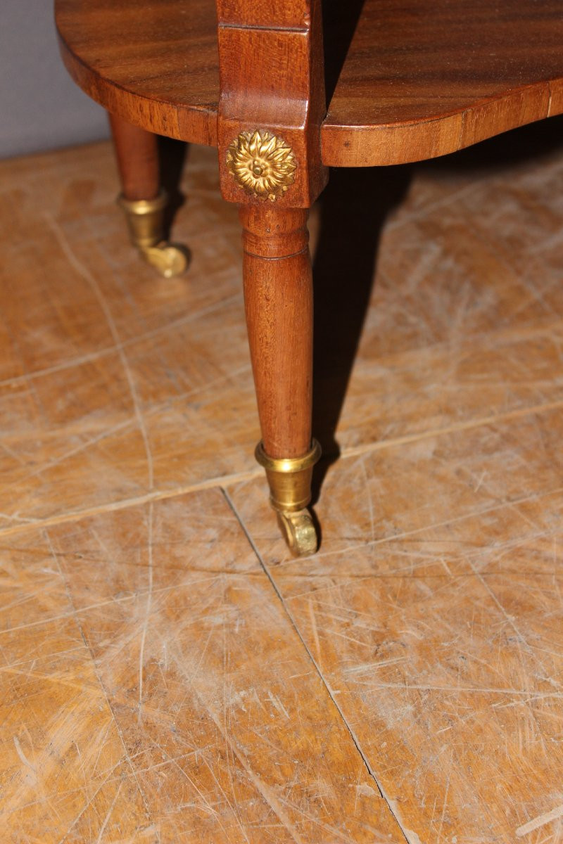 Table De Chevet Louis XVI En Acajou Fin XVIII-photo-1