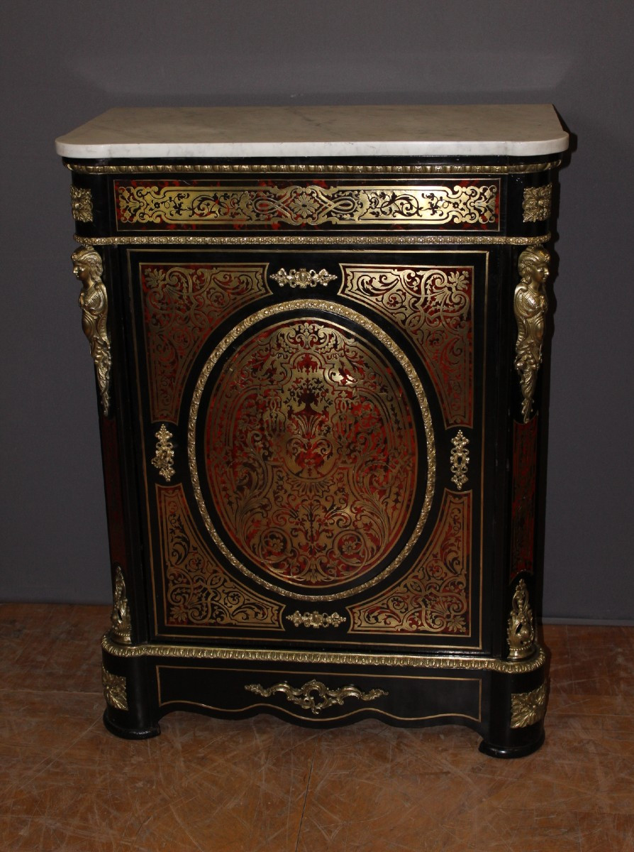 Napoleon III Boulle Marquetry Sideboard, 19th Century