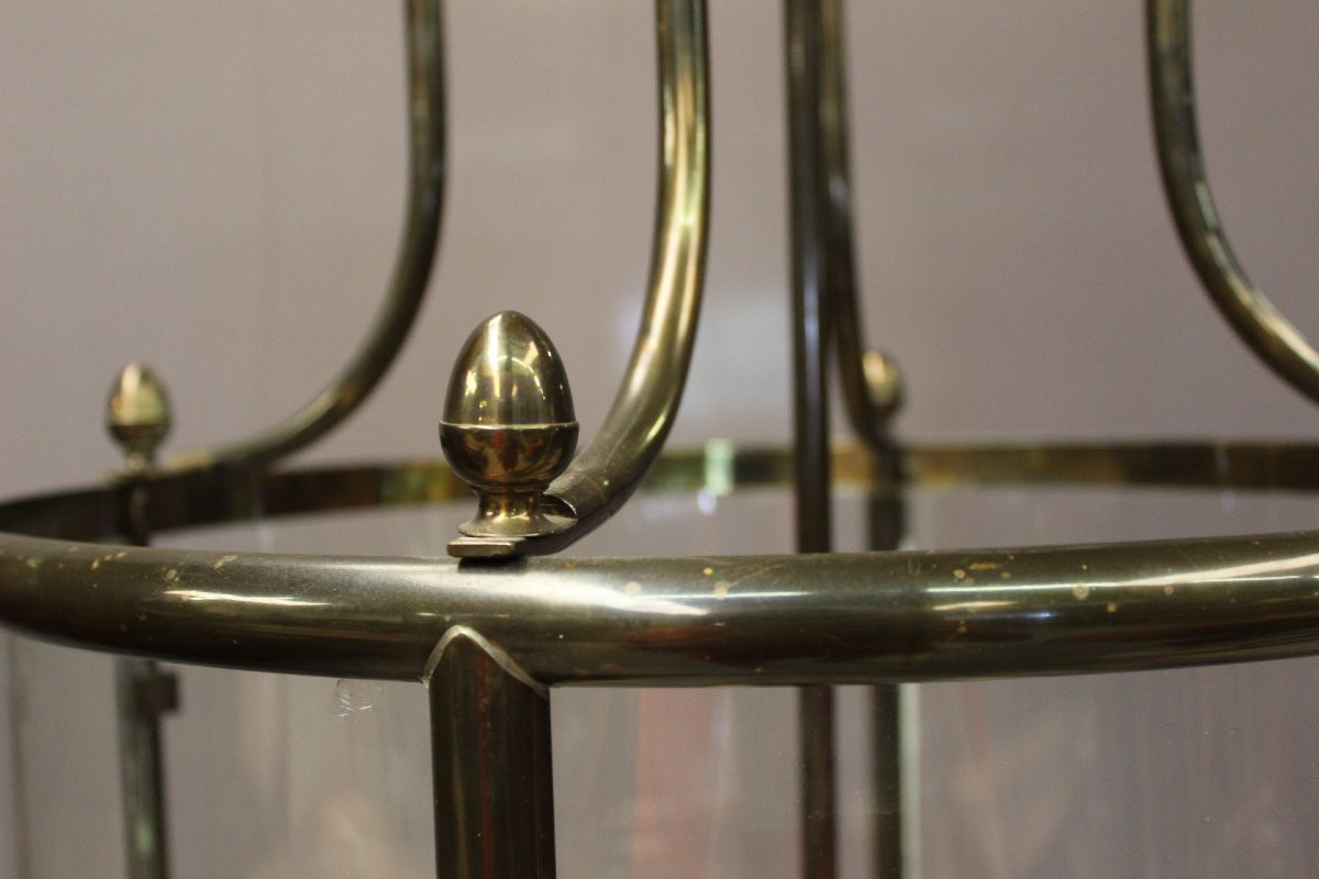 Importante Lanterne à Six Feux En Laiton , Diamètre 52 cm époque XX-photo-6