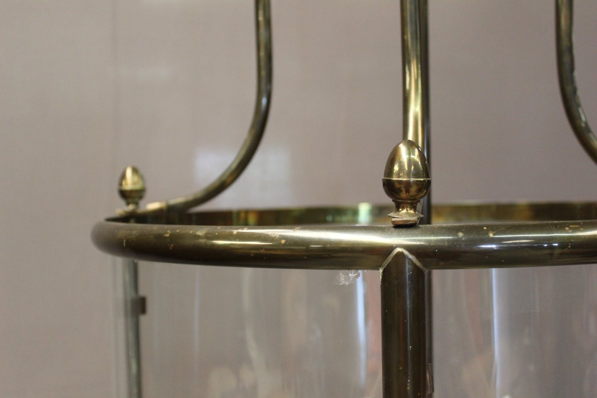 Importante Lanterne à Six Feux En Laiton , Diamètre 52 cm époque XX-photo-7