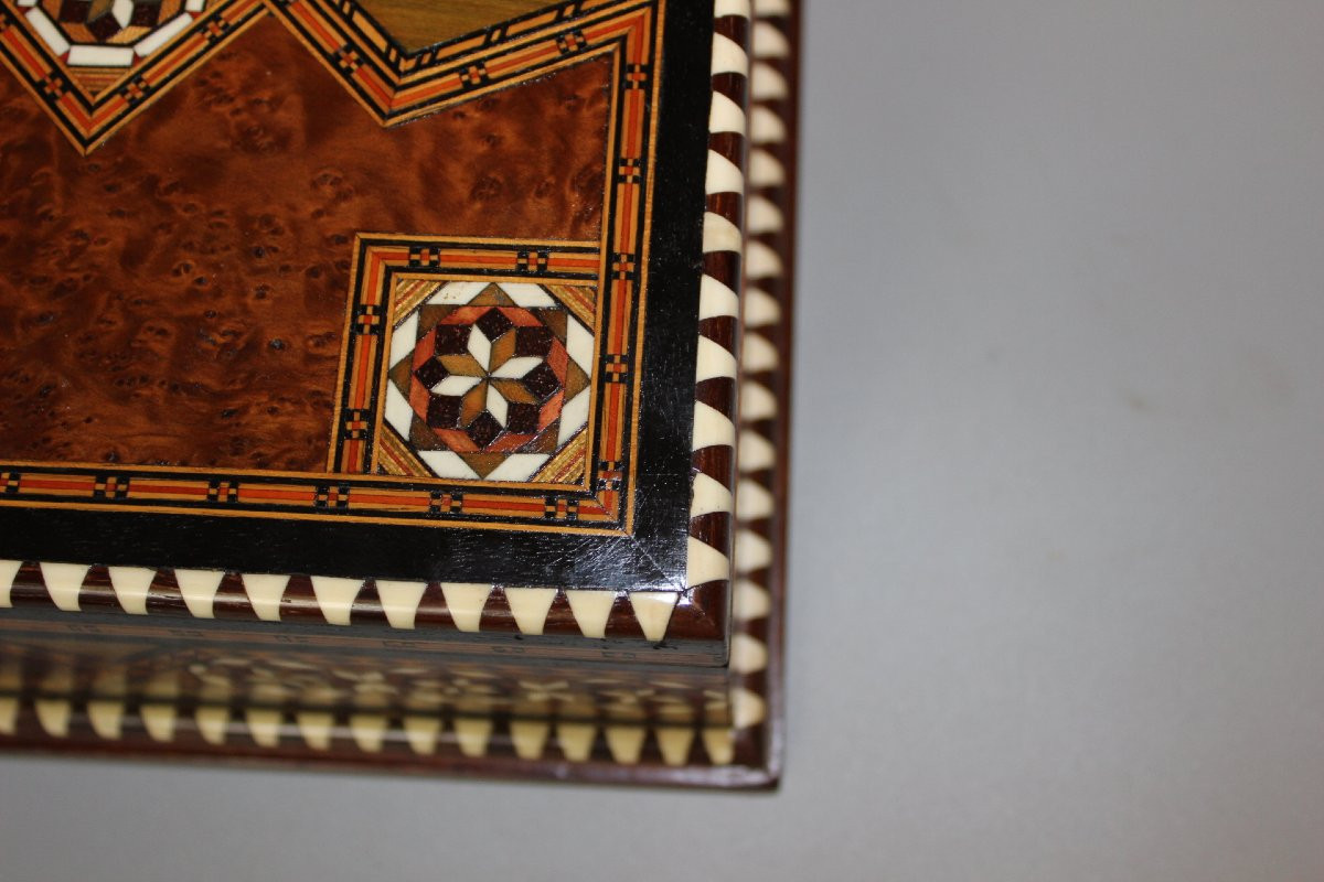 Syrian Marquetry Box Circa 1940-photo-2