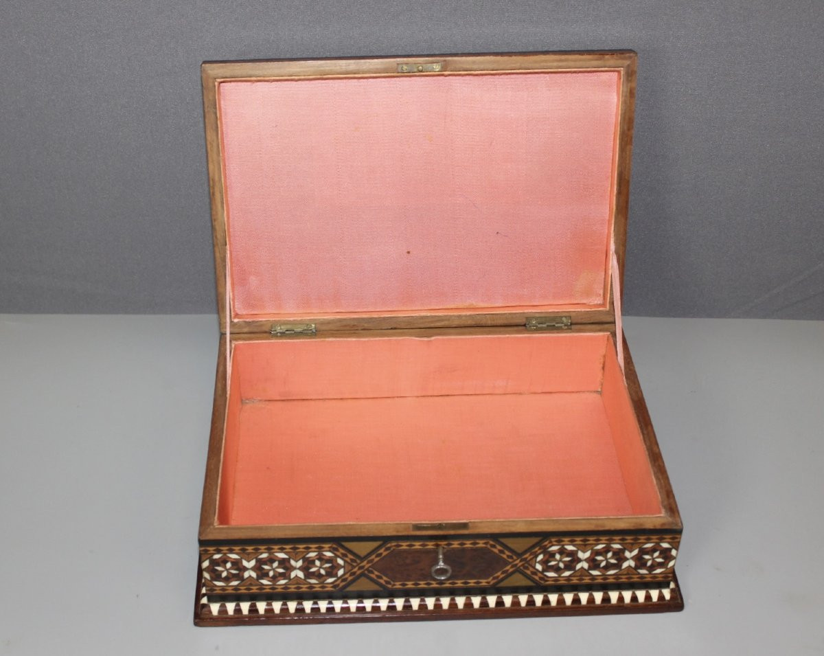 Syrian Marquetry Box Circa 1940-photo-5